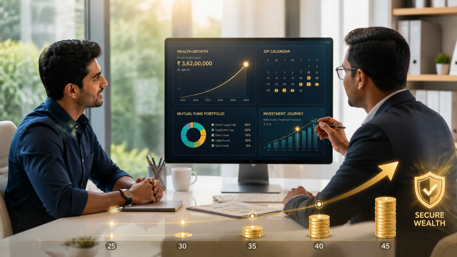 Wealth Creation Plan for Ages 25–45 – Build ₹5 Crore through SIP and Monthly Savings
